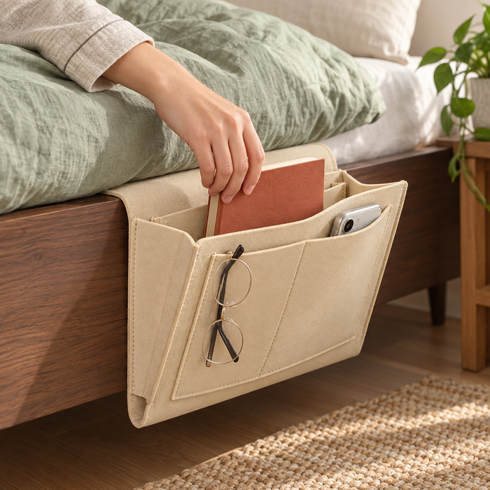 Felt Bedside Storage Organizer