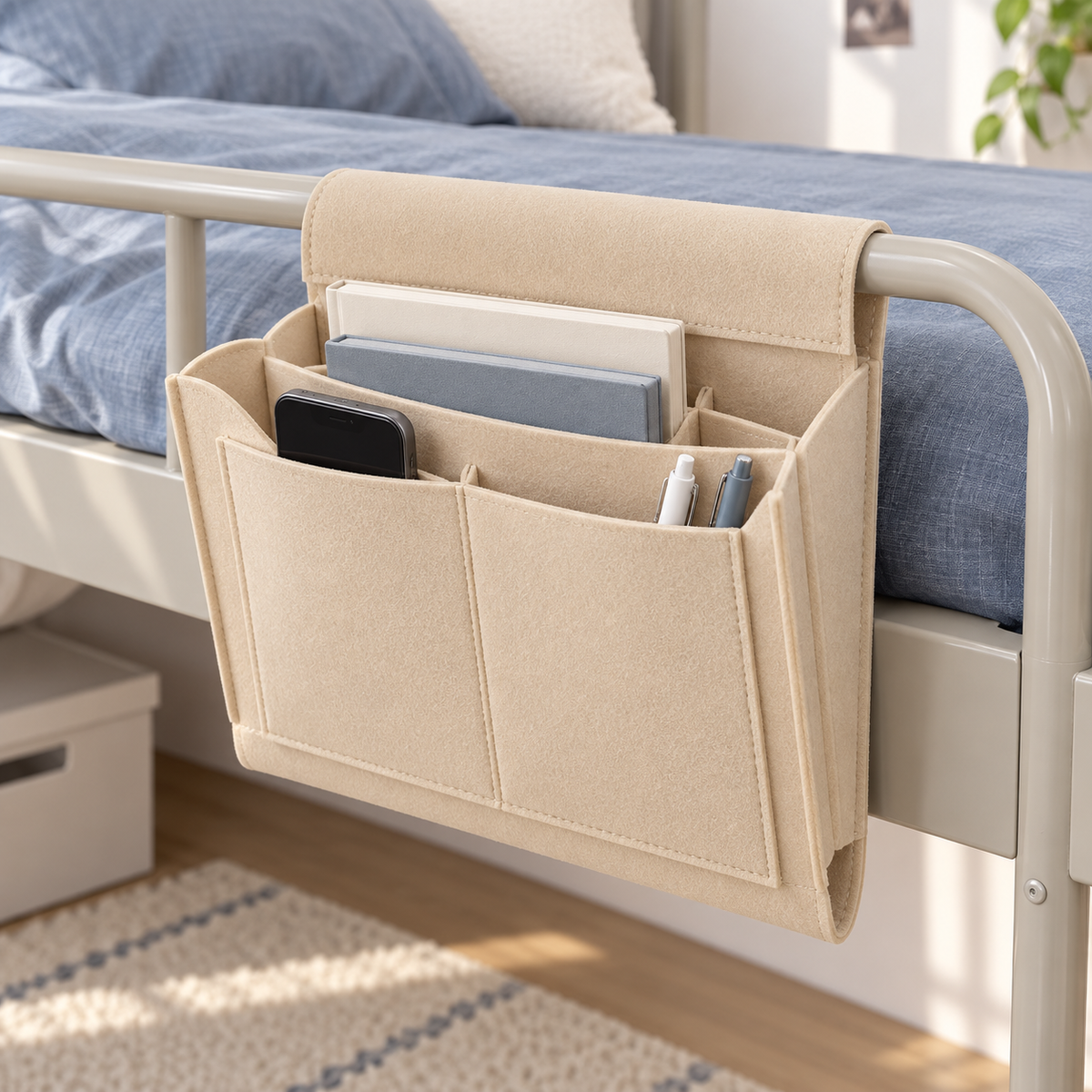 Felt Bedside Storage Organizer